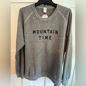 Gray 'Mountain Time' Sweatshirt
